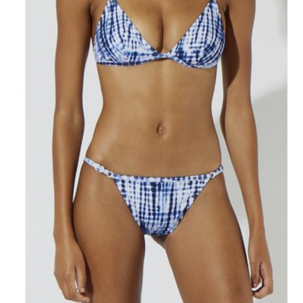 ❤️NWT SOLID & STRIPED 
Lulu Bikini Bottoms | Blue
